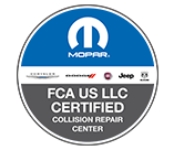 Fiat Chrysler Recognized Certified Collision Repair Facility
